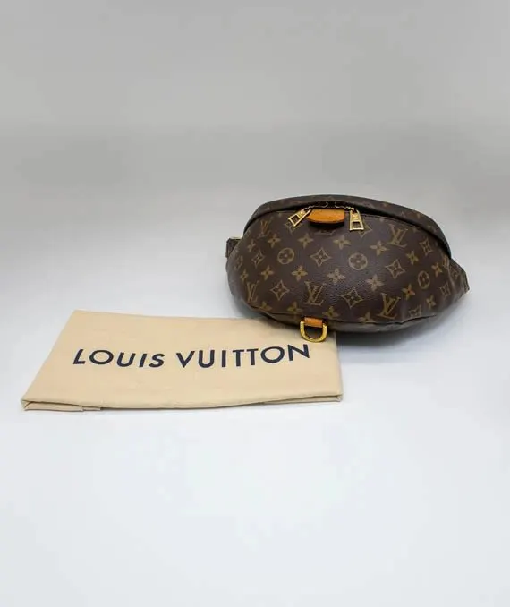 Louis Vuitton Brown Monogram Canvas Bumbag Brown Leather Very good - Model View