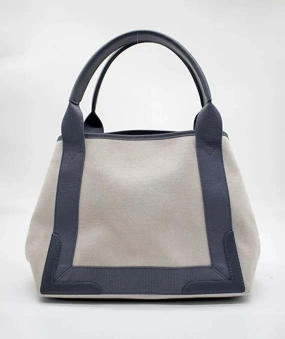 Balenciaga Navy XS Grey Cabas Bag Grey Never worn - Back View