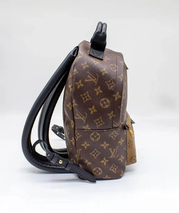 Louis Vuitton Monogram Reverse Palm Springs PM Backpack MultiColor Leather Very good - Model View