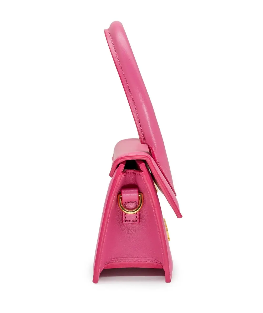 Jacquemus Light Pink Leather Le Chiquito Moyen Top Handle Bag Pink Leather Very good - Back View