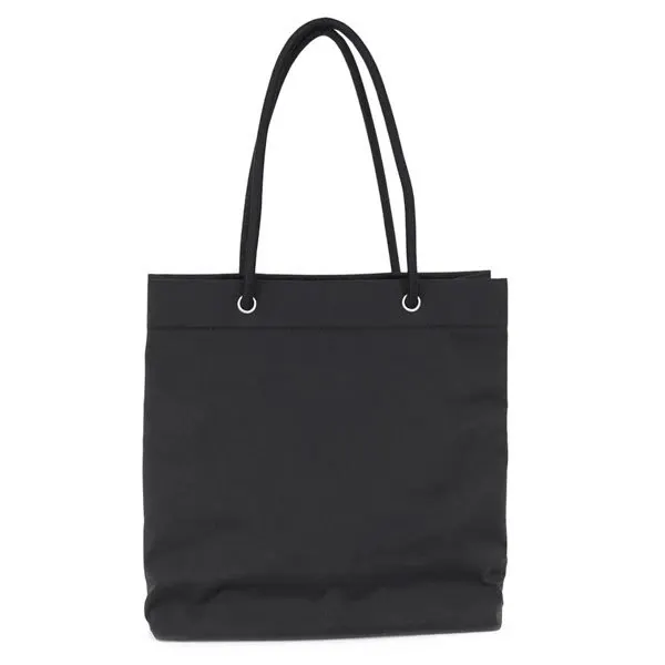 Balenciaga Black Explorer Logo Small Embroidered Tote Bag Black Very good - Back View