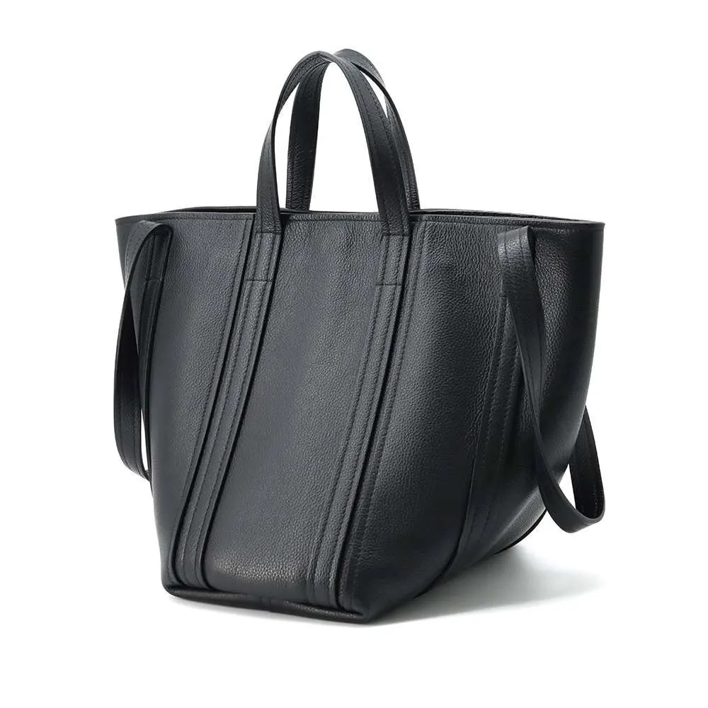 Balenciaga Black Leather Everyday Small Tote Bag Black Leather Very good - Back View