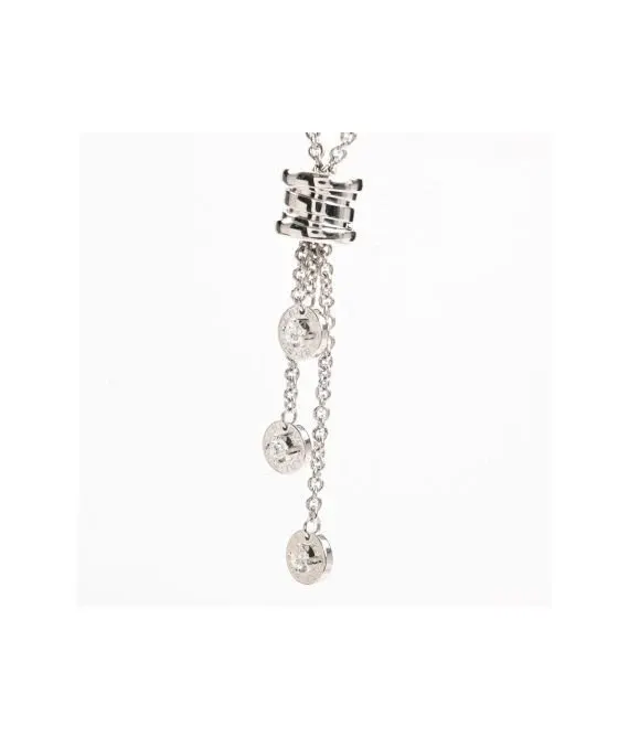 Bvlgari zero 1 Element Diamond Necklace In 18k White Gold White Gold Very good - Back View