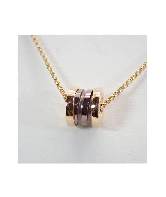 Bvlgari Bronze Metal B Zero 1 Necklace In 18k Rose Gold Gold Gold Very good - Inside View