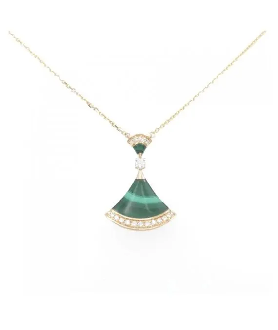 Bvlgari Diva Dream Malachite and Diamond Necklace MultiColor Very good - Front View