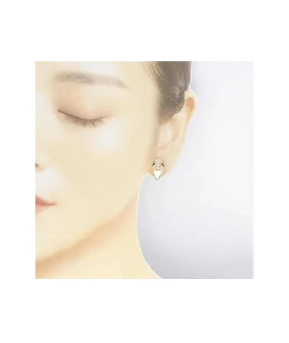 Bvlgari Serpenti Malachite and diamond Earrings In Rose Gold Gold Gold Very good - Model View