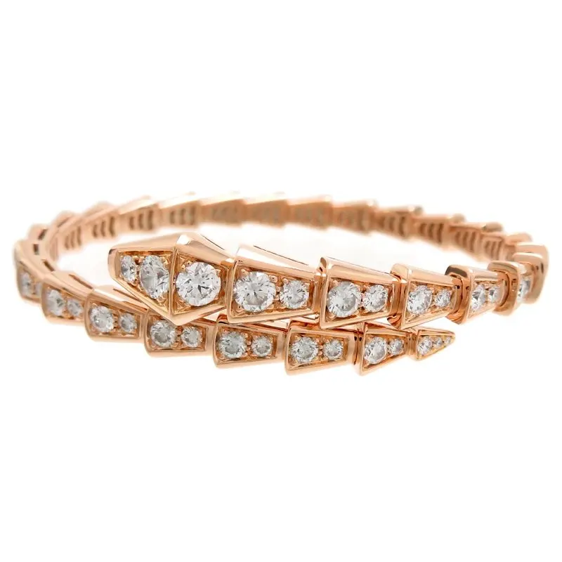 Bvlgari Serpenti Viper Womens Bracelet 353792 750 Pink Gold Pink Gold Very good - Front View