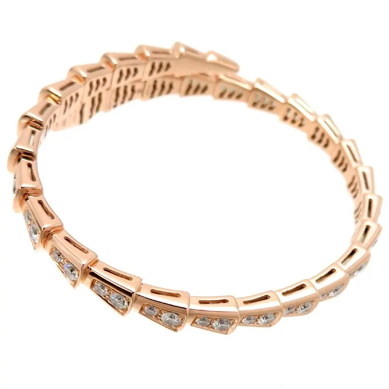 Bvlgari Serpenti Viper Womens Bracelet 353792 750 Pink Gold Pink Gold Very good - Back View