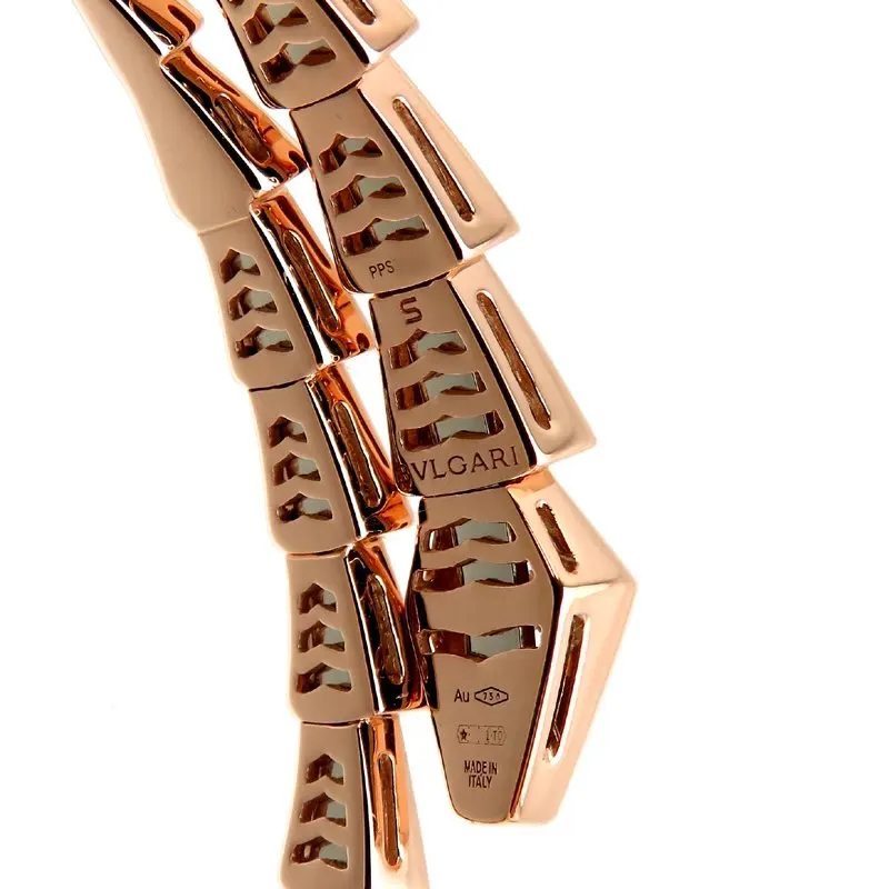 Bvlgari Serpenti Viper Womens Bracelet 353792 750 Pink Gold Pink Gold Very good - Box View