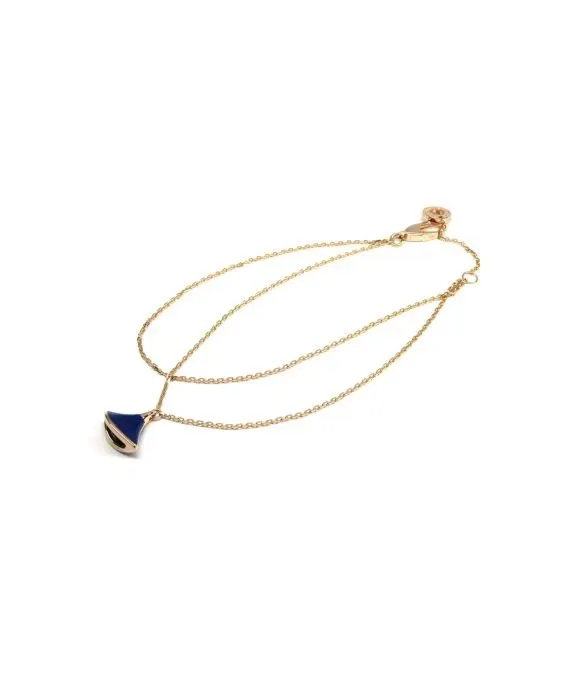 Bvlgari Size 17 Diva Dream Lapis Lazuli Ruri Bracelet In Rose Gold Gold Gold Very good - Front View
