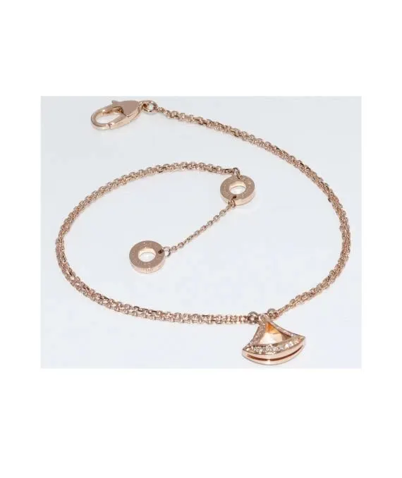 Bvlgari Size 19 Diva Dream Diamond Bracelet In 18k Rose Gold Gold Gold Very good - Back View