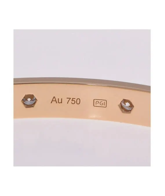 Cartier Diamond Encrusted Size 18 Love Bracelet in 18k Yellow Gold Yellow Gold Very good - Box View