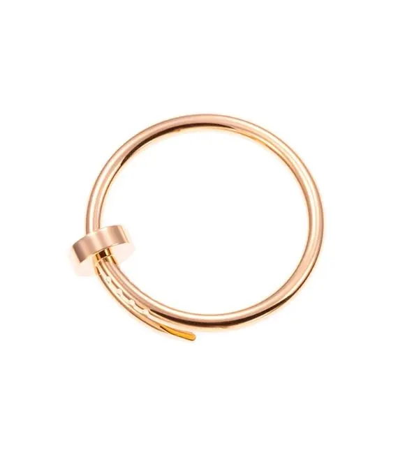 Cartier Just Un Clou Size 15 Ring In 18k Pink Gold Pink Gold Never worn - Model View