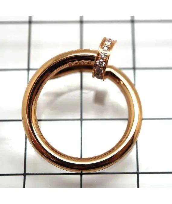 Cartier Juste Un Clou ring K18PG Rose Gold Diamond Ring Gold Gold Very good - Back View