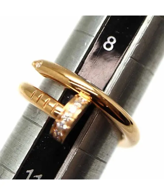 Cartier Juste Un Clou ring K18PG Rose Gold Diamond Ring Gold Gold Very good - Model View