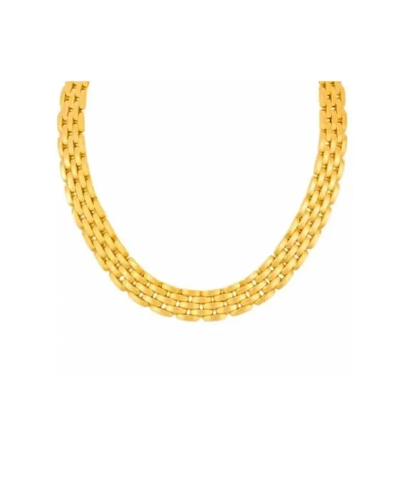 Cartier Mailon Panthere 5 Row Necklace In 18k Yellow Gold Yellow Gold Very good - Inside View