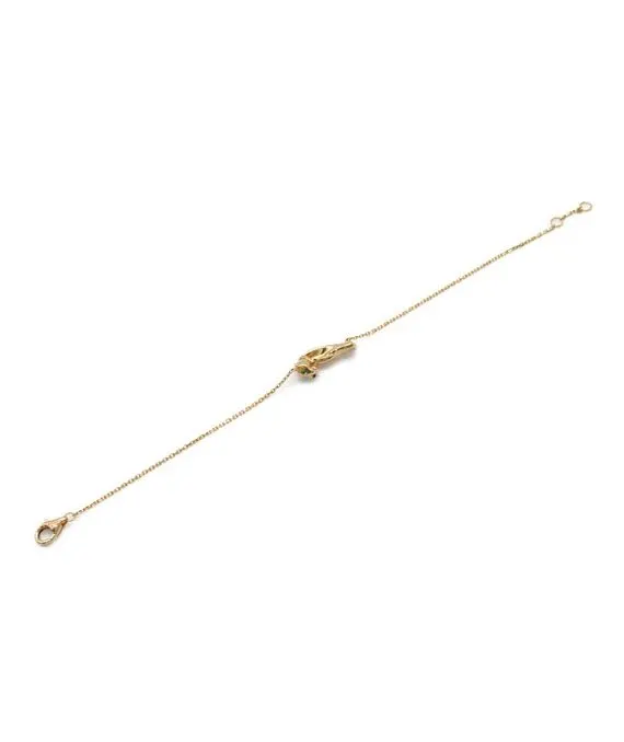 Cartier Panther Tsavorite Garnet / Onyx Bracelet in 18k Rose Gold Gold Gold Very good - Inside View