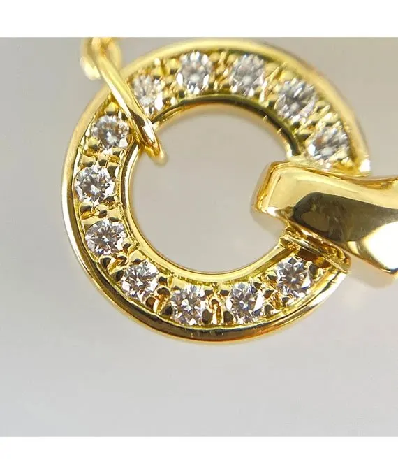 Cartier Panthere Tsavorite Garnet 18k Yellow Gold Necklace Yellow Gold Very good - Model View