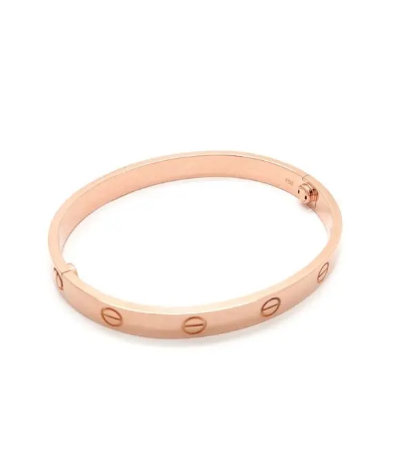 Cartier Pink Gold Love Bracelet 18k Size 16 With Driver Pink Gold Very good - Inside View