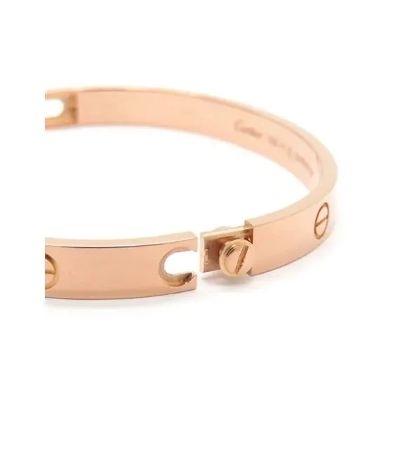 Cartier Pink Gold Love Bracelet 18k Size 16 With Driver Pink Gold Very good - Model View