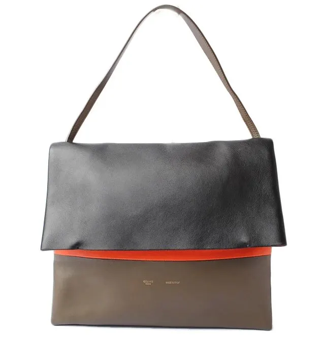 Celine Tri Color Leather All Soft Bag MultiColor Leather Very good - Front View