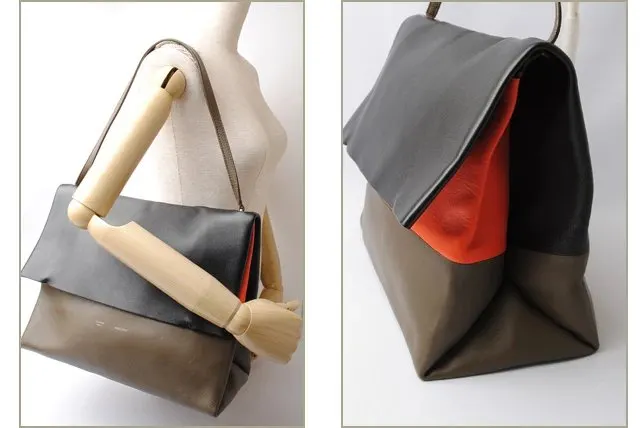 Celine Tri Color Leather All Soft Bag MultiColor Leather Very good - Inside View