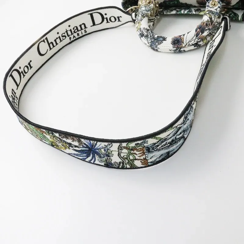 Dior Multicolor Étoile de Voyage Embroidery Lady D-Lite Medium Bag MultiColor Very good - Inside View
