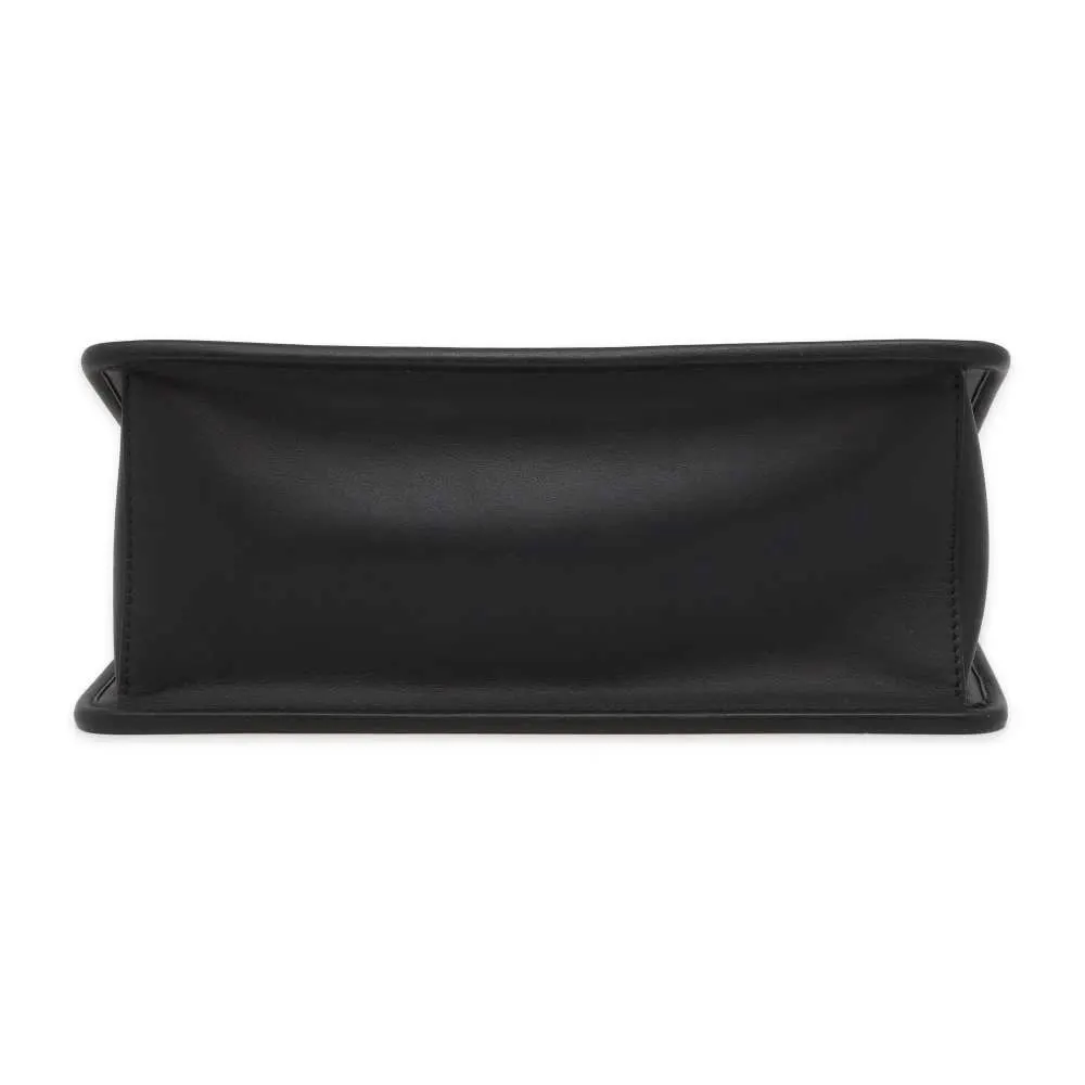 Fendi Black Leather Kan I F Logo Shoulder Bag Black Leather Very good - Inside View