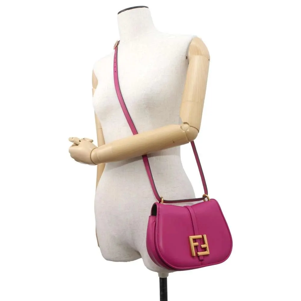 Fendi Pink Leather Small C'mon Shoulder Bag Pink Leather Very good - Box View