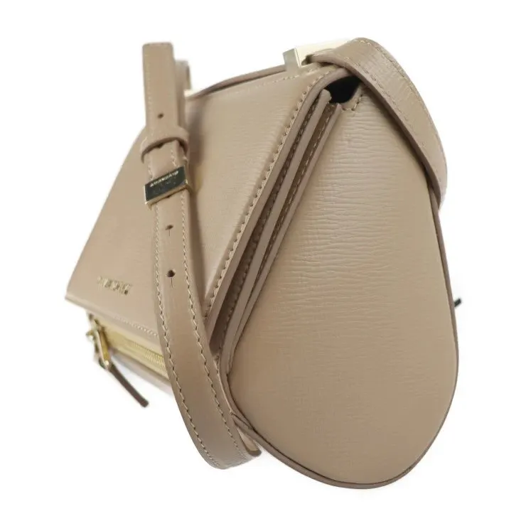 Givenchy Beige Leather Mini Pandora Box Shoulder Bag Beige Leather Good - Back View