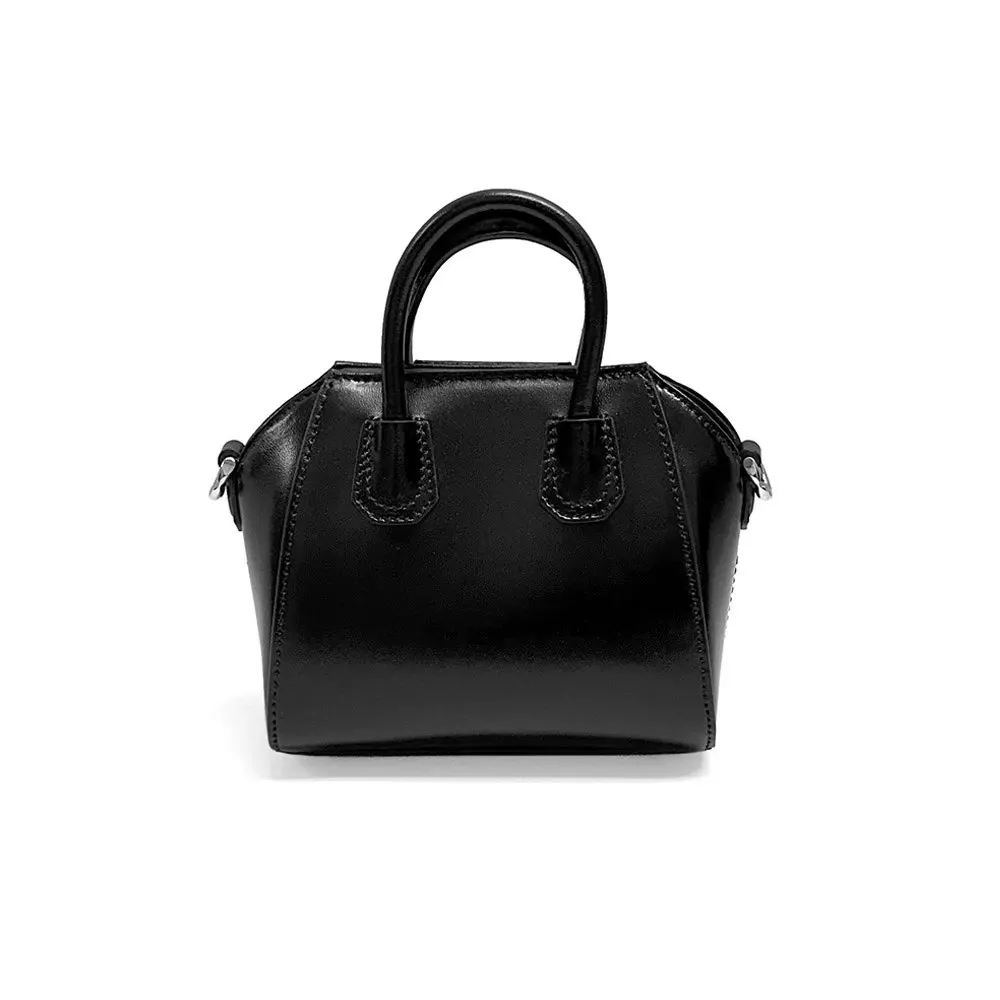 Givenchy Black Leather Micro Antigona Satchel Bag Black Leather Very good - Model View