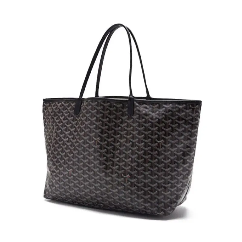 Goyard Black Goyardine Coated Canvas and Leather Mr./Ms. GM Tote Bag Black Leather Very good - Inside View