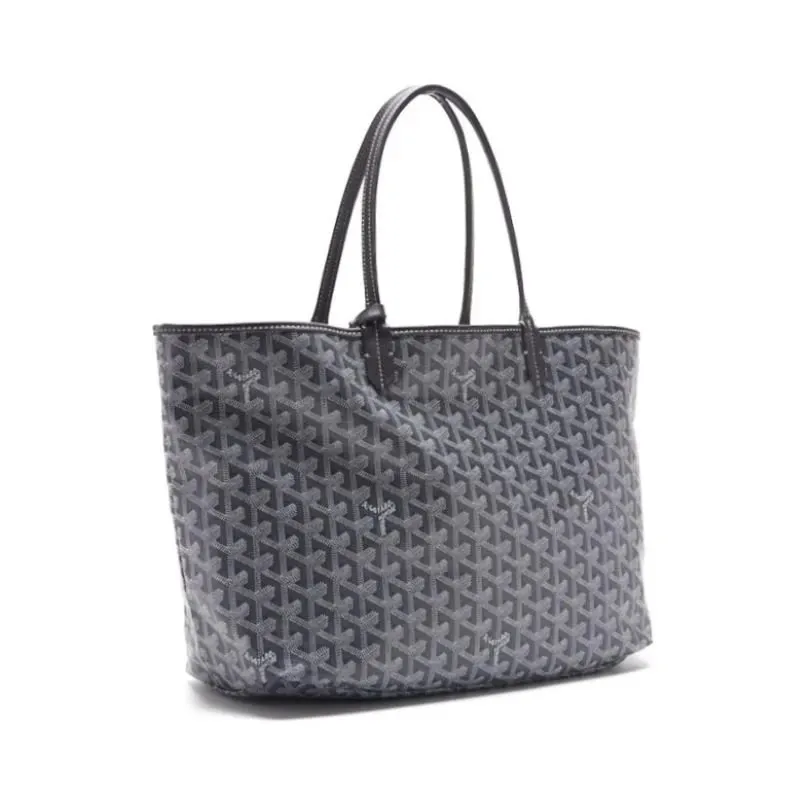 Goyard Gray Goyardine Coated Canvas and Leather Mr./Ms. PM Tote Bag Grey Leather Very good - Inside View