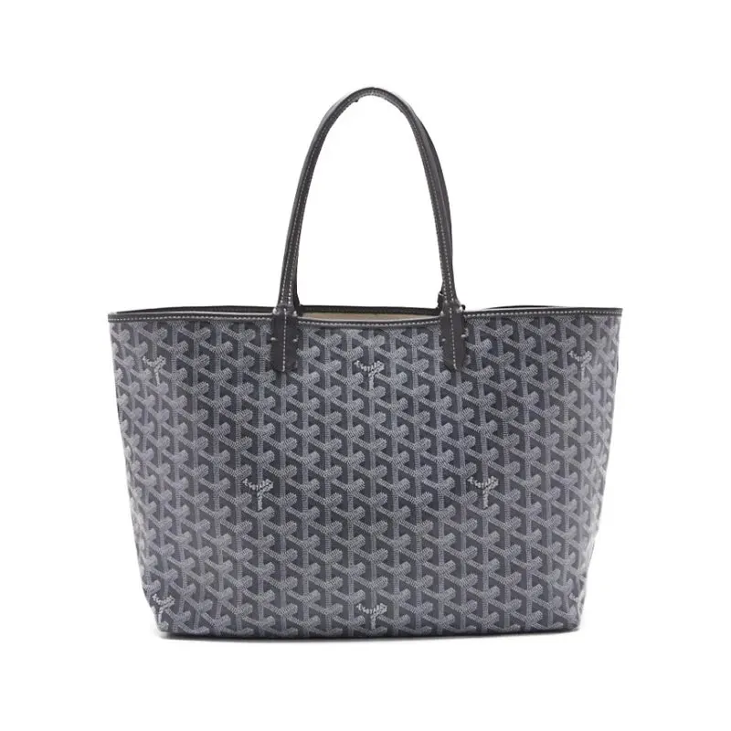 Goyard Gray Goyardine Coated Canvas and Leather Mr./Ms. PM Tote Bag Grey Leather Very good - Model View
