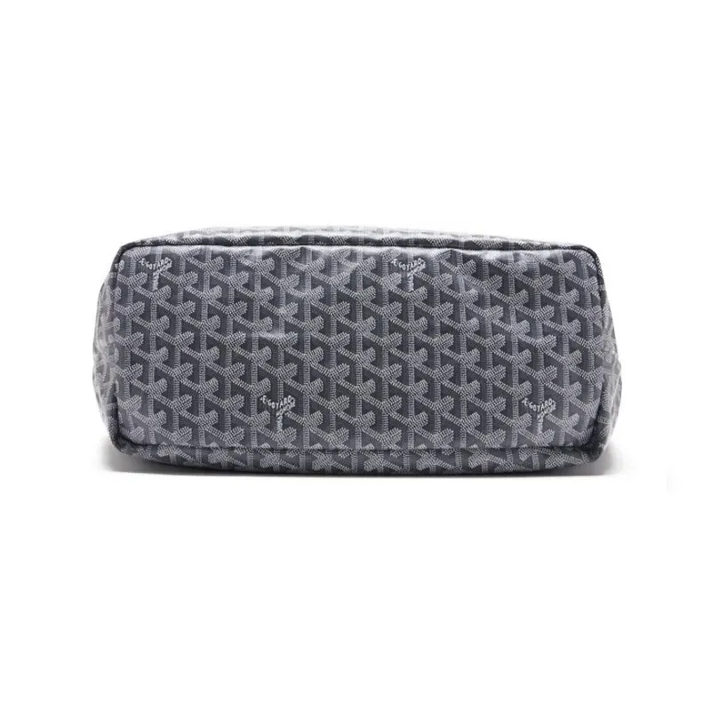 Goyard Gray Goyardine Coated Canvas and Leather Mr./Ms. PM Tote Bag Grey Leather Very good - Box View