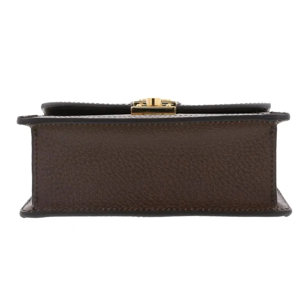 Gucci Beige/Brown Ophidia GG Supreme Canvas and Leather Chain Shoulder Bag Beige Canvas Very good - Box View