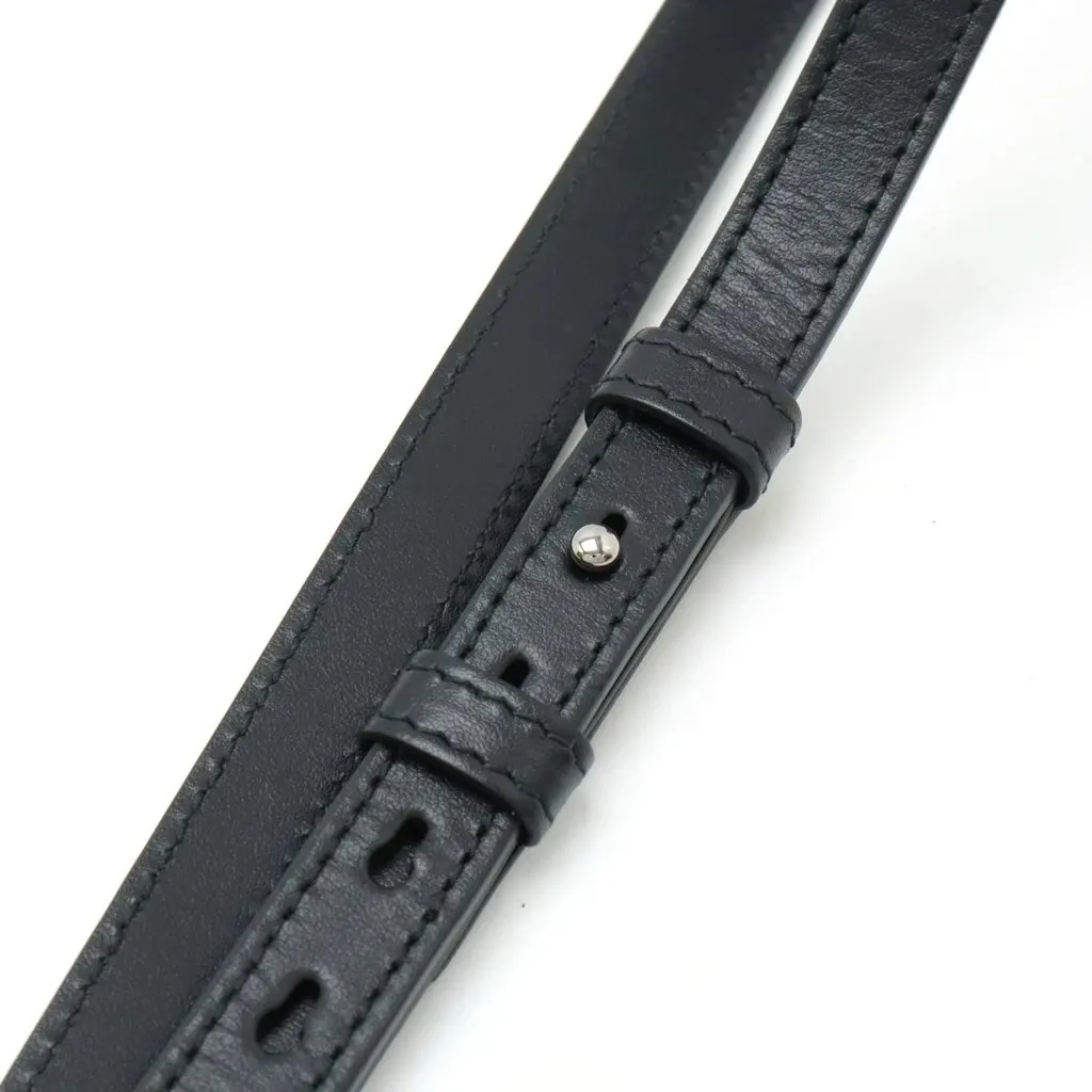 Gucci Black Calfskin Leather GG Marmont Mini Chain Shoulder Bag Black Leather Very good - Model View