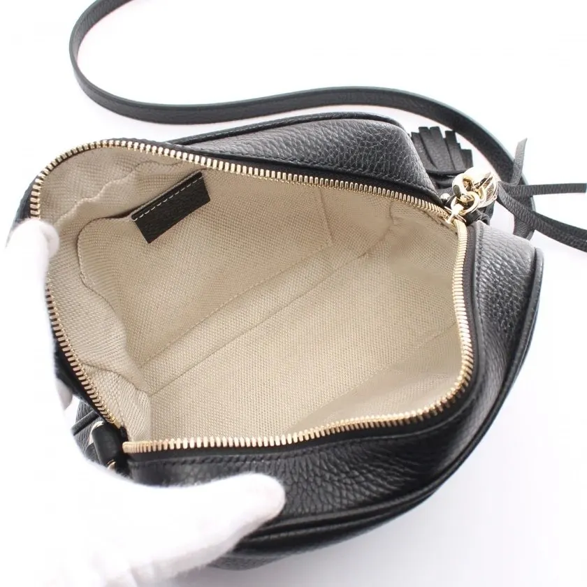 Gucci Black Leather Soho Disco Shoulder Bag Black Leather Very good - Inside View