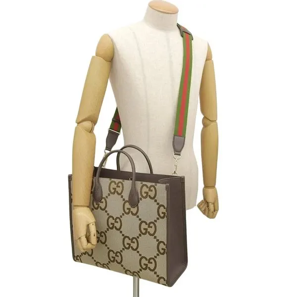 Gucci Brown Canvas Jumbo GG Canvas Tote Bag Brown Canvas Very good - Box View