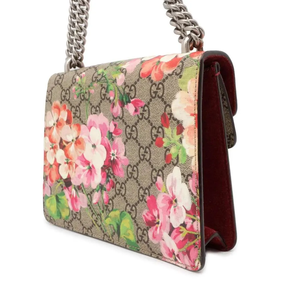 Gucci Brown Canvas Mini GG Supreme Blooms Dionysus Shoulder Bag Brown Canvas Very good - Back View