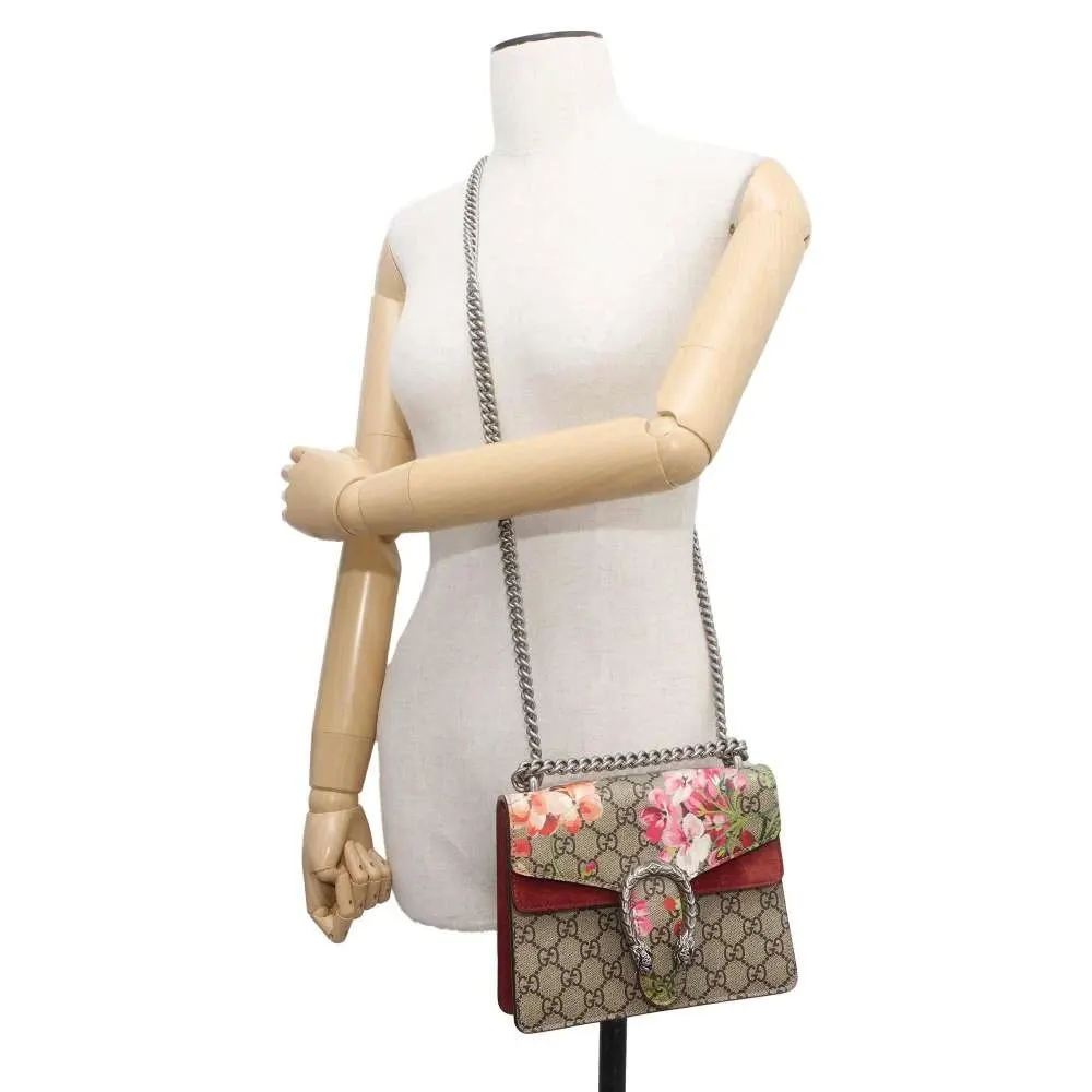 Gucci Brown Canvas Mini GG Supreme Blooms Dionysus Shoulder Bag Brown Canvas Very good - Box View