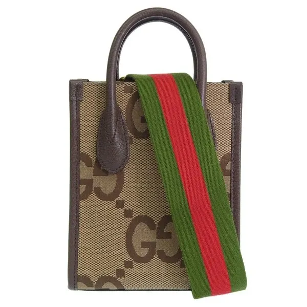 Gucci Brown GG Ophidia Mini Tote Bag Brown Never worn - Front View