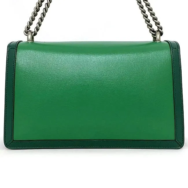 Gucci Green Leather Dionysus Chain Shoulder Bag Green Leather Never worn - Box View