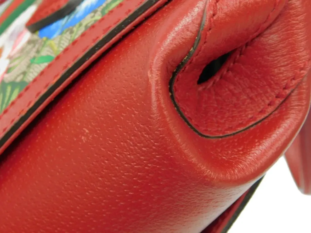 Gucci Multicolor GG Supreme Flora Canvas and Leather Small Ophidia Tote Bag MultiColor Canvas Very good - Box View