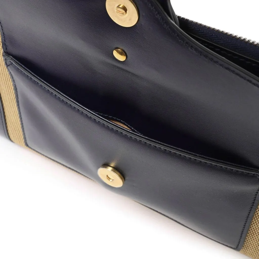 Gucci Navy Blue/Beige Small Dahlia Chain Shoulder Bag Beige Very good - Box View
