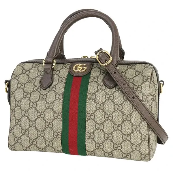Gucci Small Ophidia GG Tote and Shoulder Bag MultiColor Canvas Never worn - Front View
