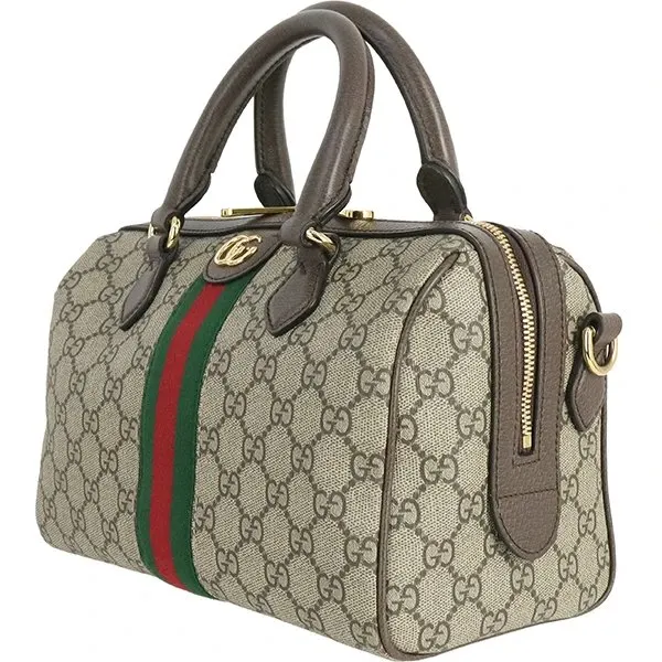 Gucci Small Ophidia GG Tote and Shoulder Bag MultiColor Canvas Never worn - Inside View