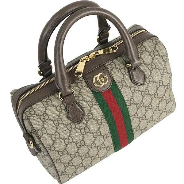 Gucci Small Ophidia GG Tote and Shoulder Bag MultiColor Canvas Never worn - Model View