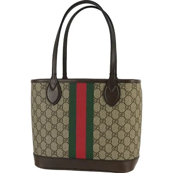 Gucci Tricolor Canvas GG Supreme Small Ophidia Tote Bag MultiColor Canvas Never worn - Back View