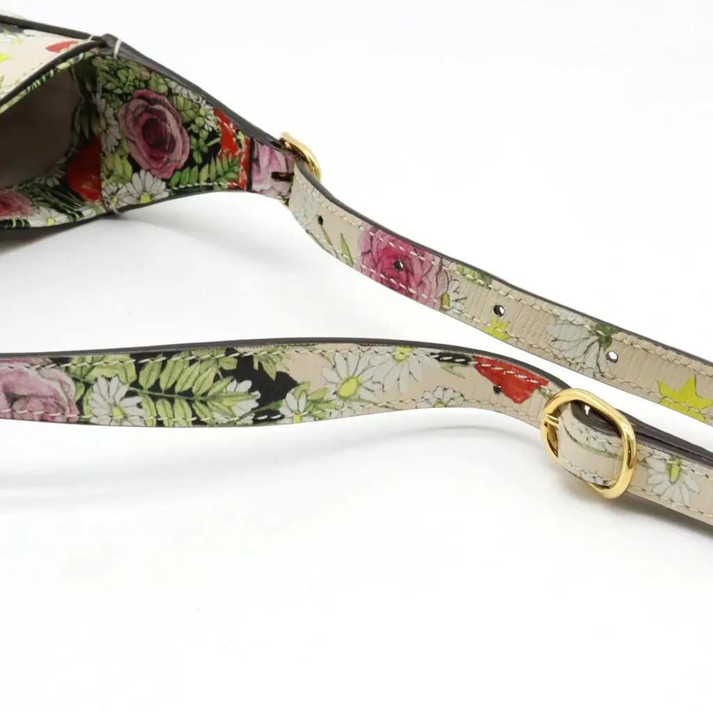 Gucci Yuko Higuchi Jackie 1961 Mini Floral Pattern Leather Hobo Bag MultiColor Leather Very good - Model View